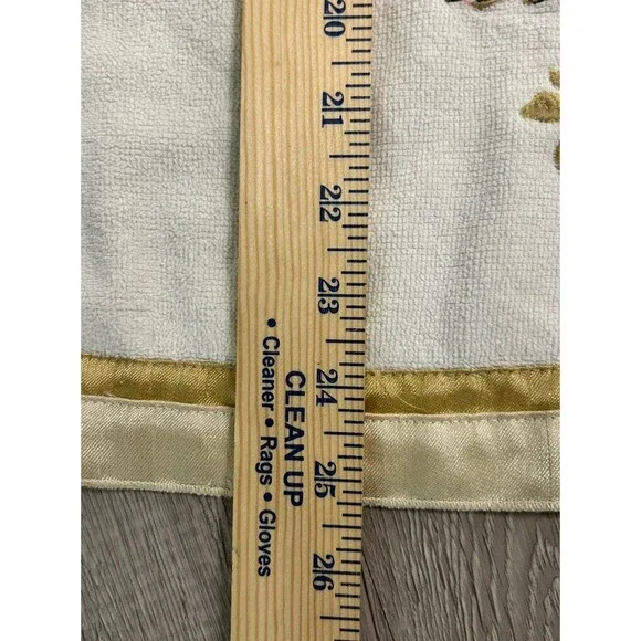 Set of 3 Vintage Avanti Hand Towels Gilded Songbird Embroidered Birds Cream - Picture 11 of 11